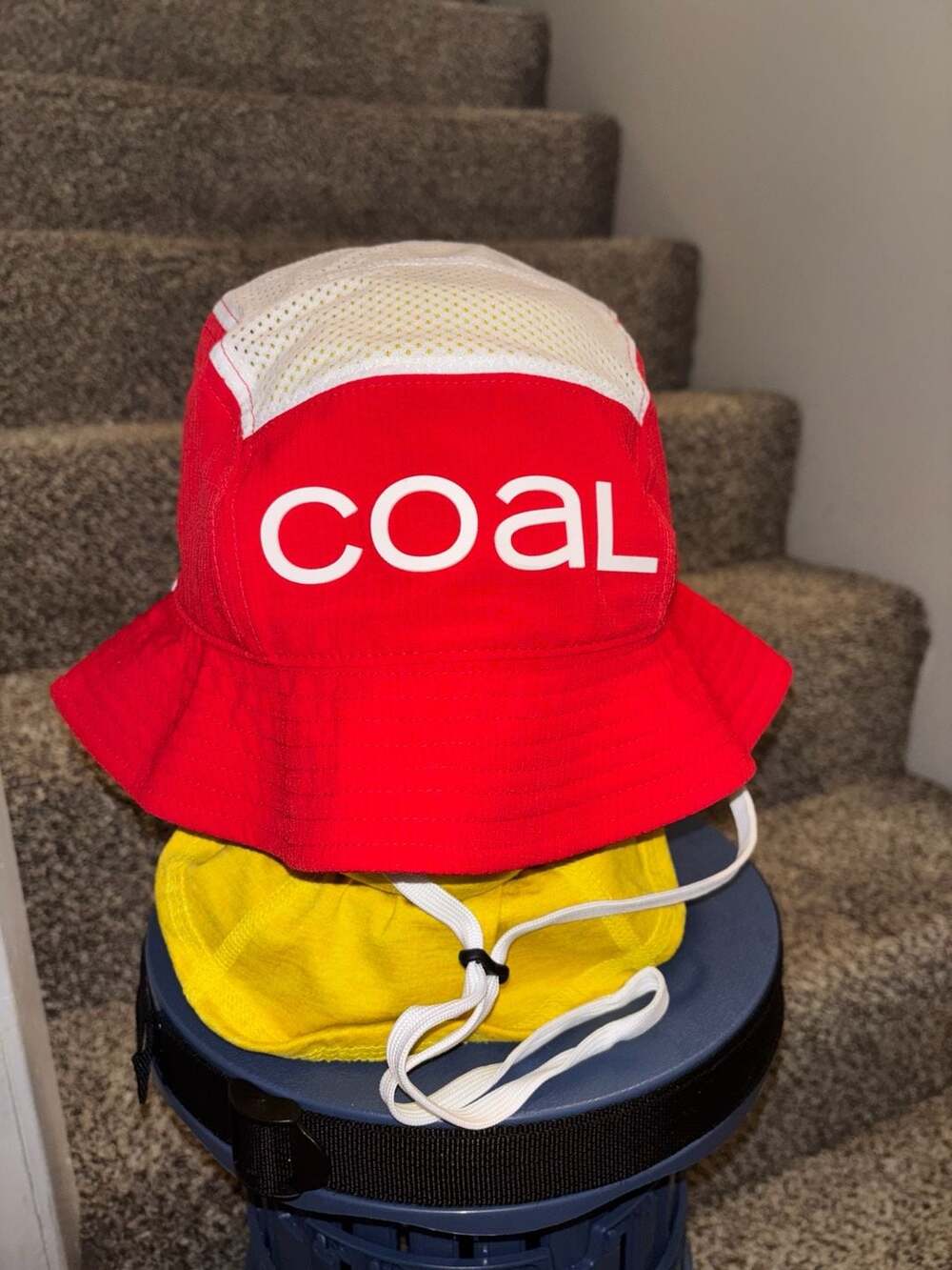 Coal Headwear Jetty Lightweight Bucket Hat. Red/white. NWT. Large